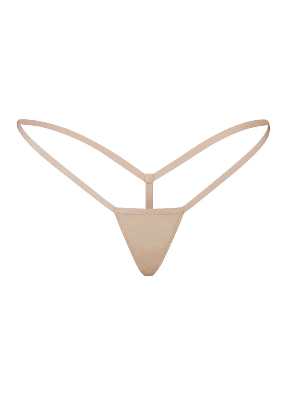NWT SKIMS Fits Everybody Micro Thong Mica Beige Size XL Seamless T-Back Panty
